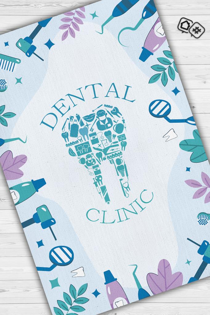 Diş Kliniği Dekoratif Doktor Halısı
