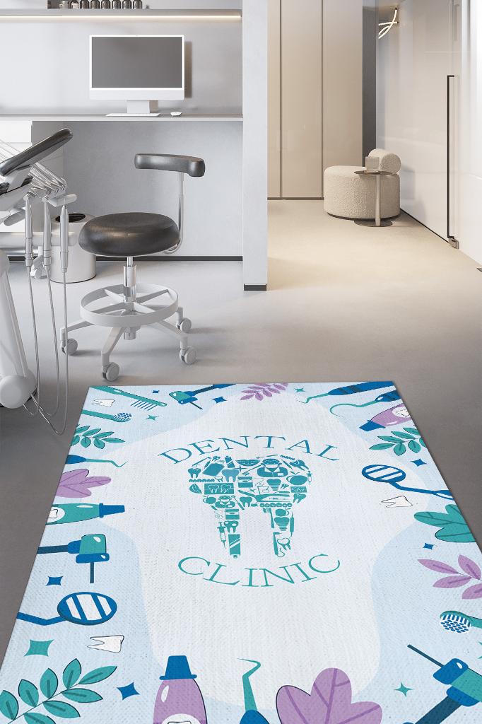Diş Kliniği Dekoratif Doktor Halısı