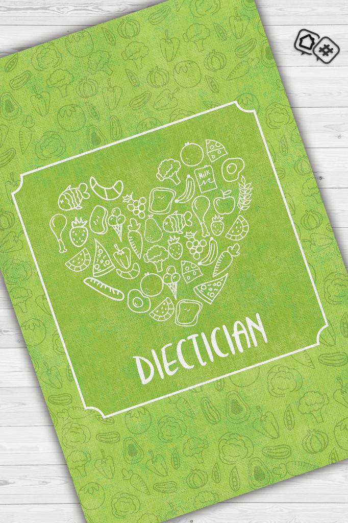 Diyetisyen Yeşil Renk Diyetisyen Halı Minimal Diyetisyen Ofisine Diyetisyen Temalı Halı