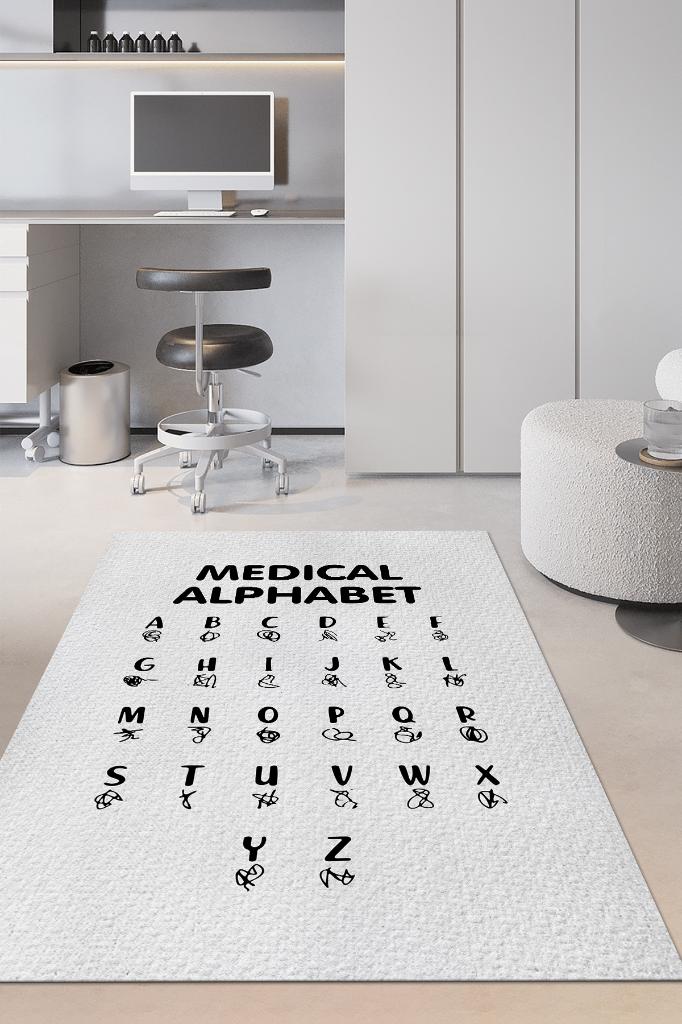 Doktor Yazısı Dekoratif Doktor Halısı