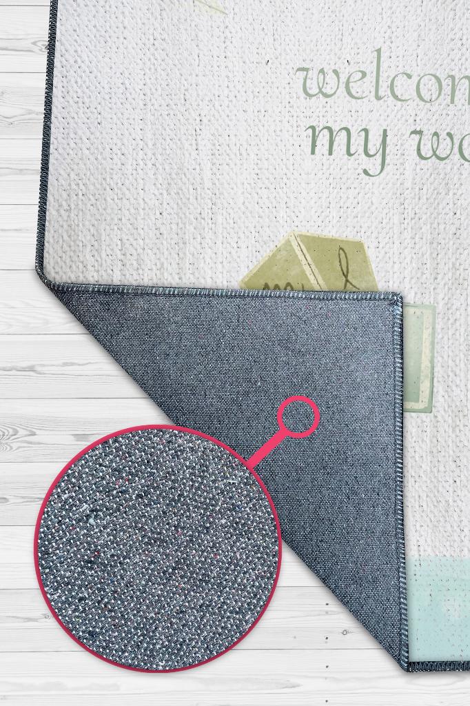 Dünyama Hoşgeldin Pastel Renkli Çocuk Odası Halısı Dokuma Minimal Çocuk Halısı Temalı Halı