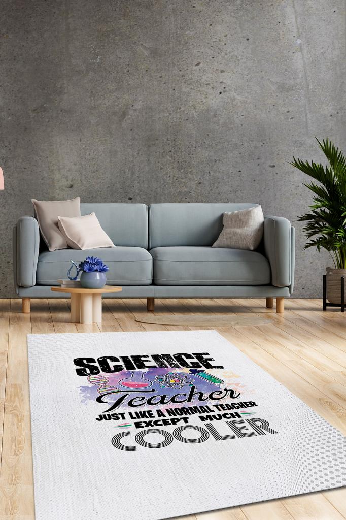 Fen Öğretmeni Dekoratif Öğretmen Halısı