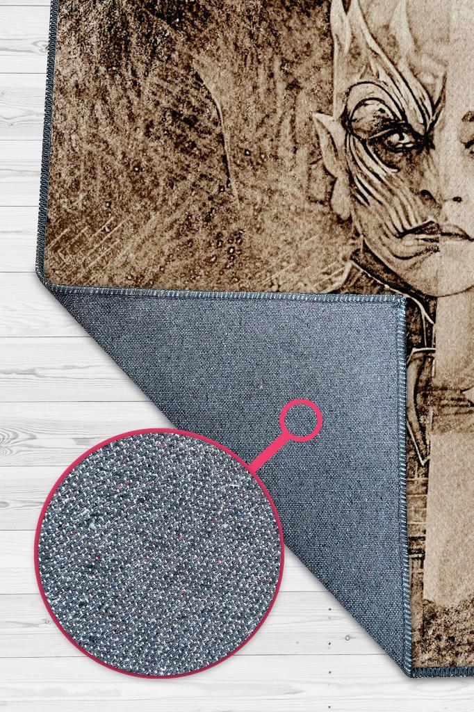 Gece ve Gündüz Film Desenli Halı Game Of Thrones Film Halısı Bej Renk Dokulu Film Serisi Halı