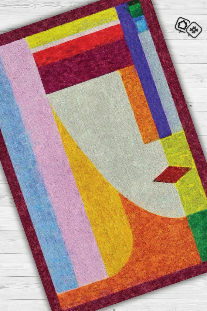 Geometrik Kadın Dekoratif Halı