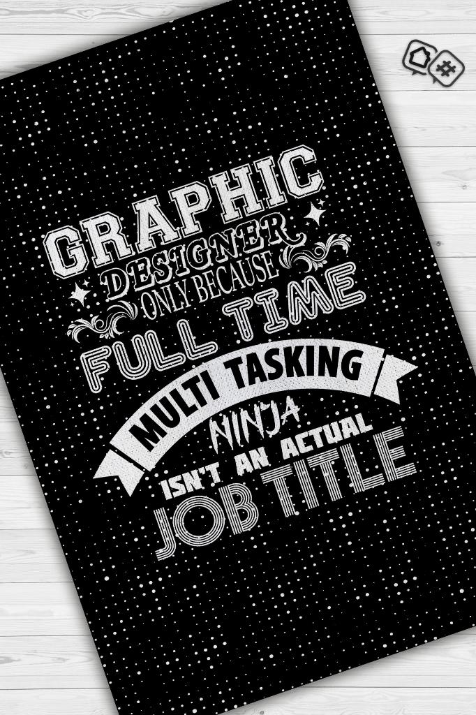 Grafiker Ninja Dekoratif Tasarımcı Halısı