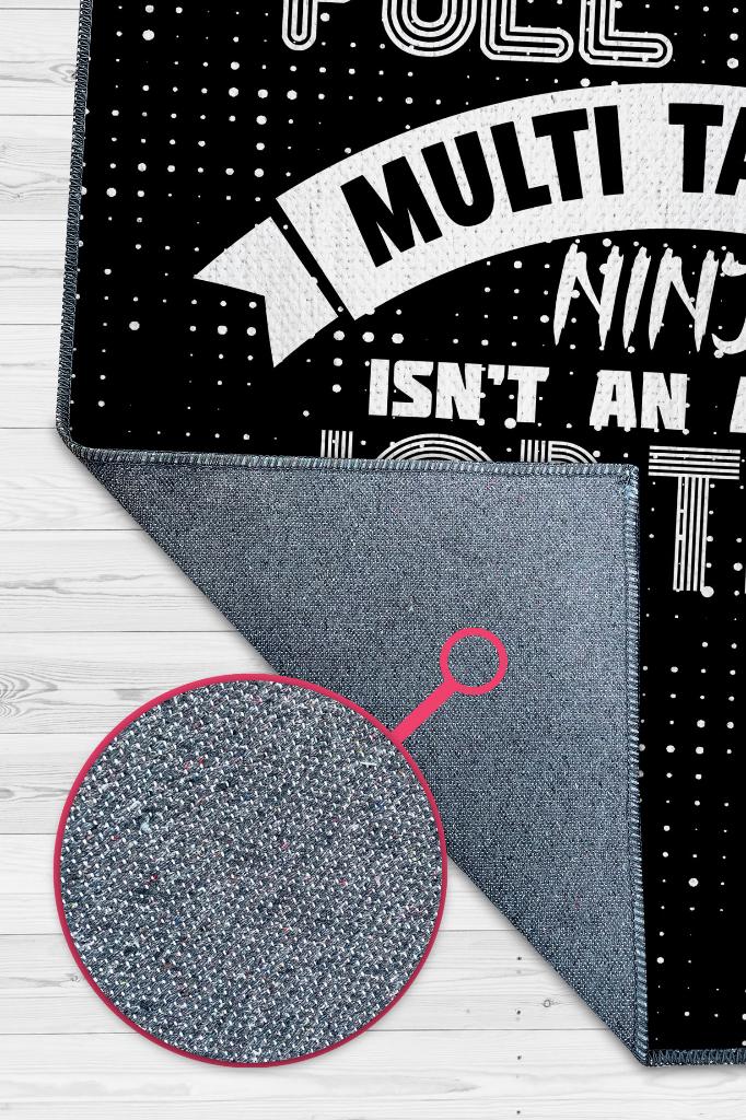 Grafiker Ninja Dekoratif Tasarımcı Halısı