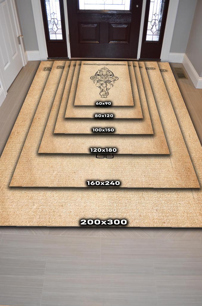 Gurur Utancın Kaynağı Bej Renkli Anime Halısı Dokuma Anime Sever Halısı Hediyelik Halı