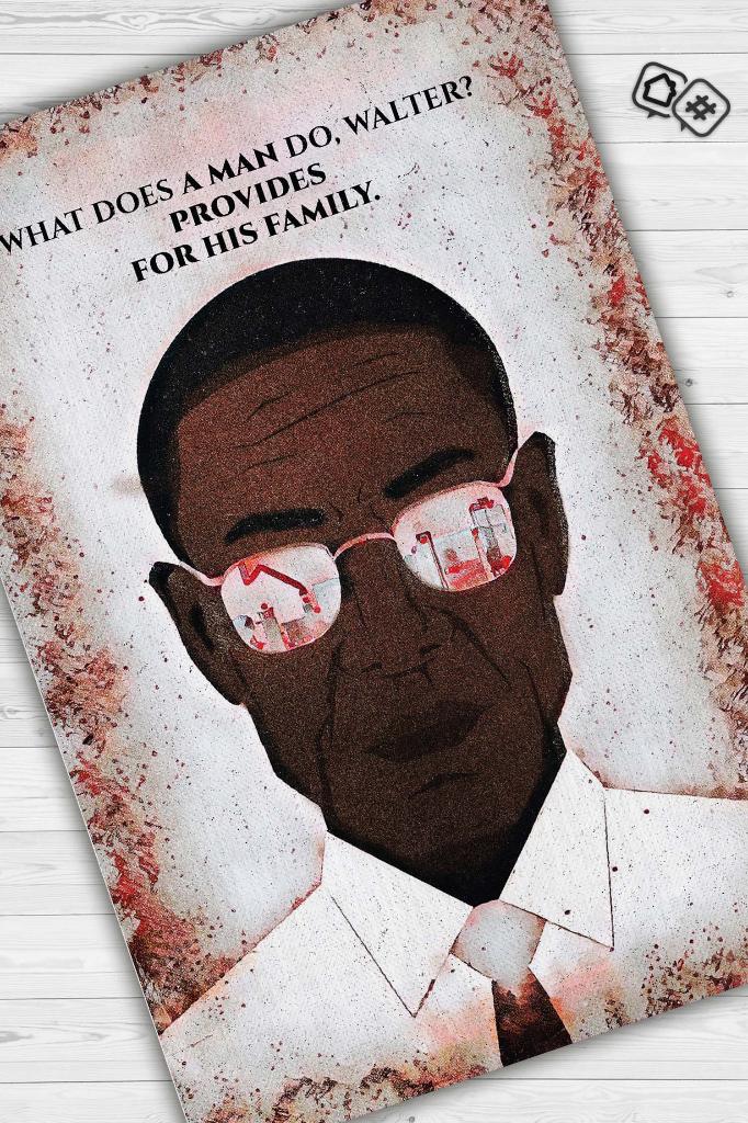 Gustavo Film Desenli Halı Breaking Bad Film Halısı Çok Renkli Dokulu Film Serisi Halısı
