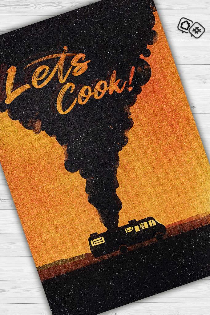 Hadi Pişirelim Film Temalı Halı Breaking Bad Film Halısı Çok Renkli Film Serisi Halısı