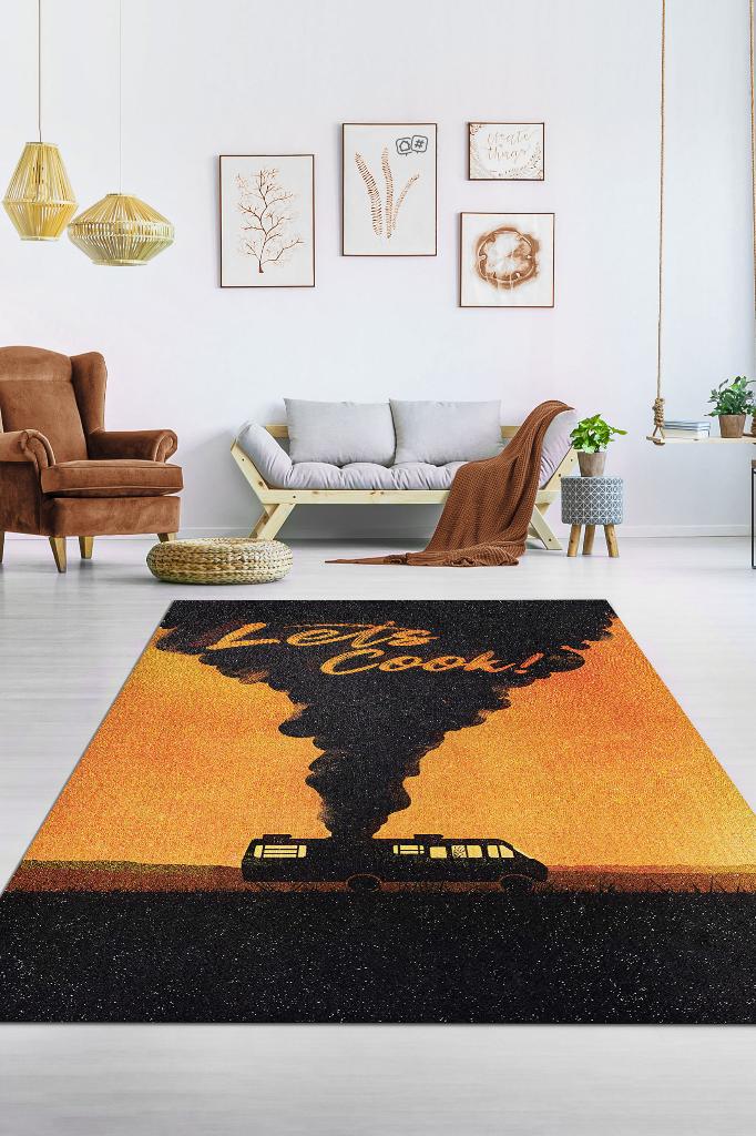 Hadi Pişirelim Film Temalı Halı Breaking Bad Film Halısı Çok Renkli Film Serisi Halısı