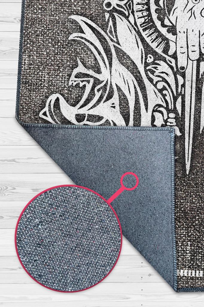 Hanedanlar Dokuma Desenli Halı Game Of Thrones Film Halısı Gri Renk Etnik Film Serisi Halı