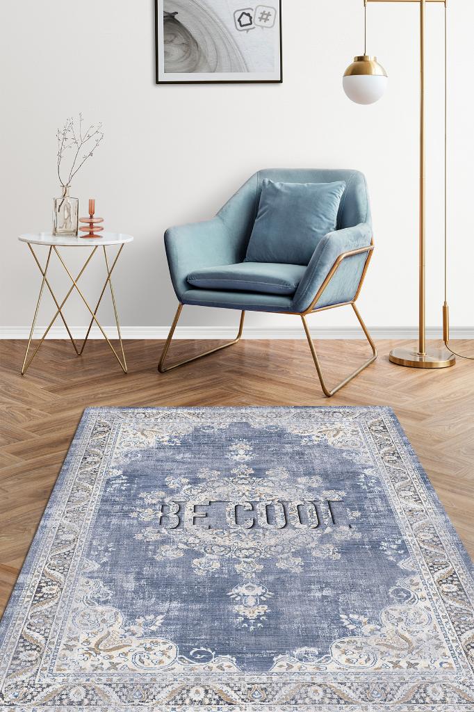 Havalı Ol Etnik Desenli Halı Geometrik Salon Halısı Çok Renkli Oturma Odası Halısı