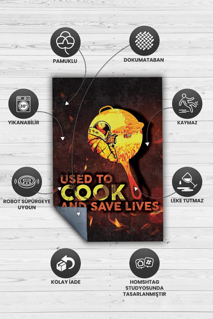 Hayat Kurtaran Tava Renkli Oyuncu Halısı Kırmızı Gamer Temalı Halı Pubg Sever Hediye Halı