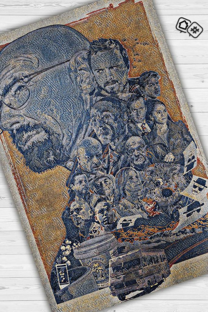 Herkes Bir Arada Film Desenli Halı Breaking Bad Film Halısı Renkli Dokulu Film Serisi Halı