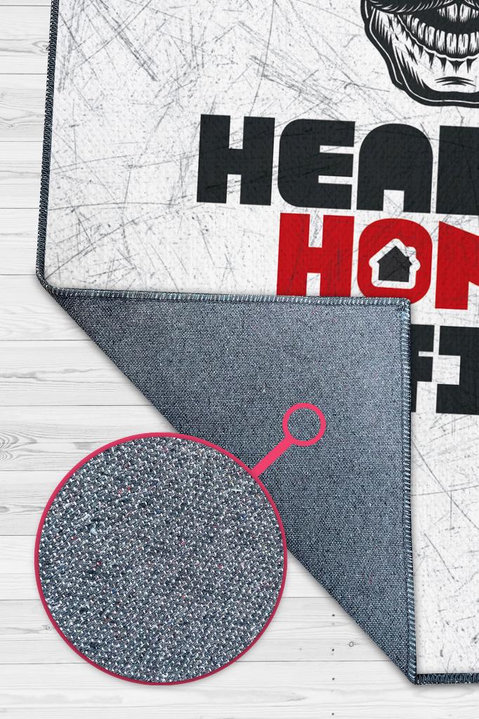 Home Office Patronu Açık Gri Yazılı Ofis Halısı Özel Tasarım Baskı Halı Yıkanabilir Dekoratif Home Office Halı