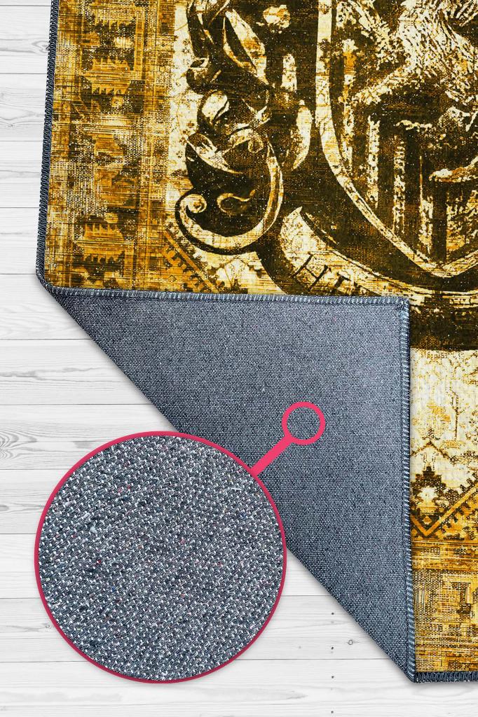 Hufflepuff Geleneksel Harry Potter Desenli Halı Çok Renkli Halı Harry Potter Film Halısı