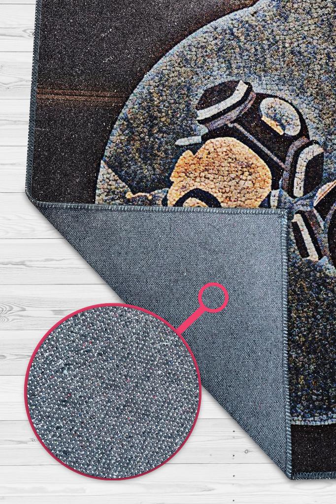 İçeriden Bakış Film Desenli Breaking Bad Film Halısı Koyu Renk Geometrik Film Serisi Halı