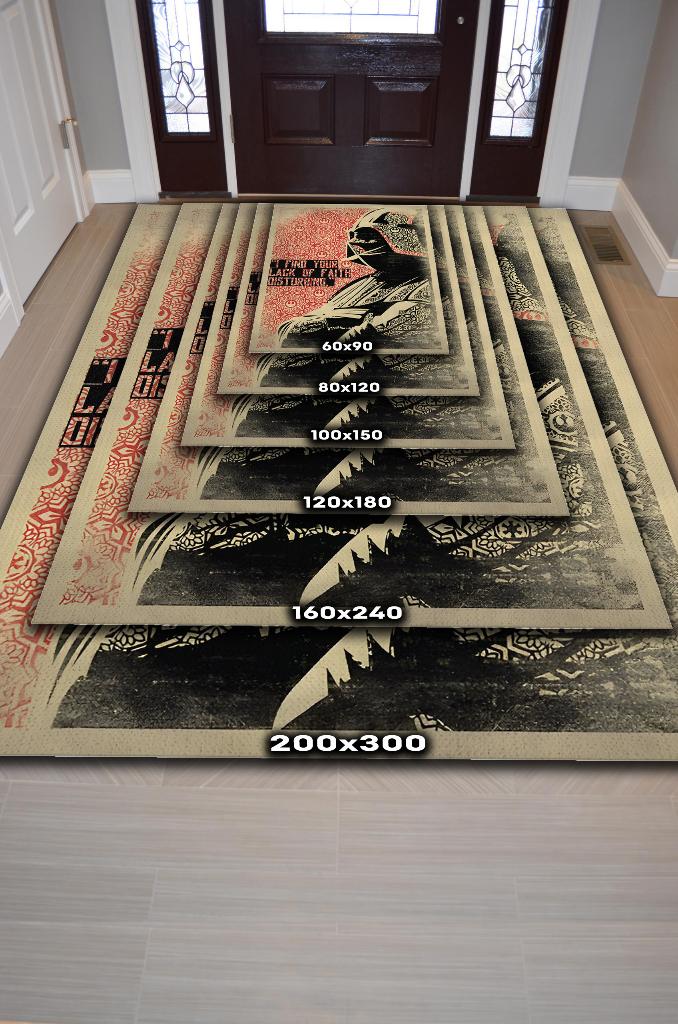 İnançsızlık Rahatsız Edici Star Wars Temalı Film Halısı Çok Renkli Star Wars Filmi Halısı