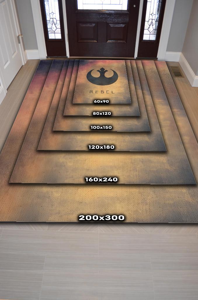 İsyankar Takım Film Halısı Star Wars Temalı Film Halısı Çok Renkli Star Wars Filmi Halısı