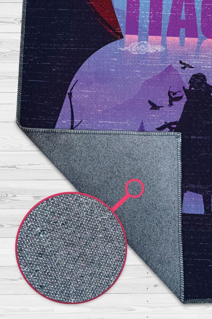 Itachi Çok Renkli Halı Modern Halı Desenli Anime Sever Halı Hediyelik Halı