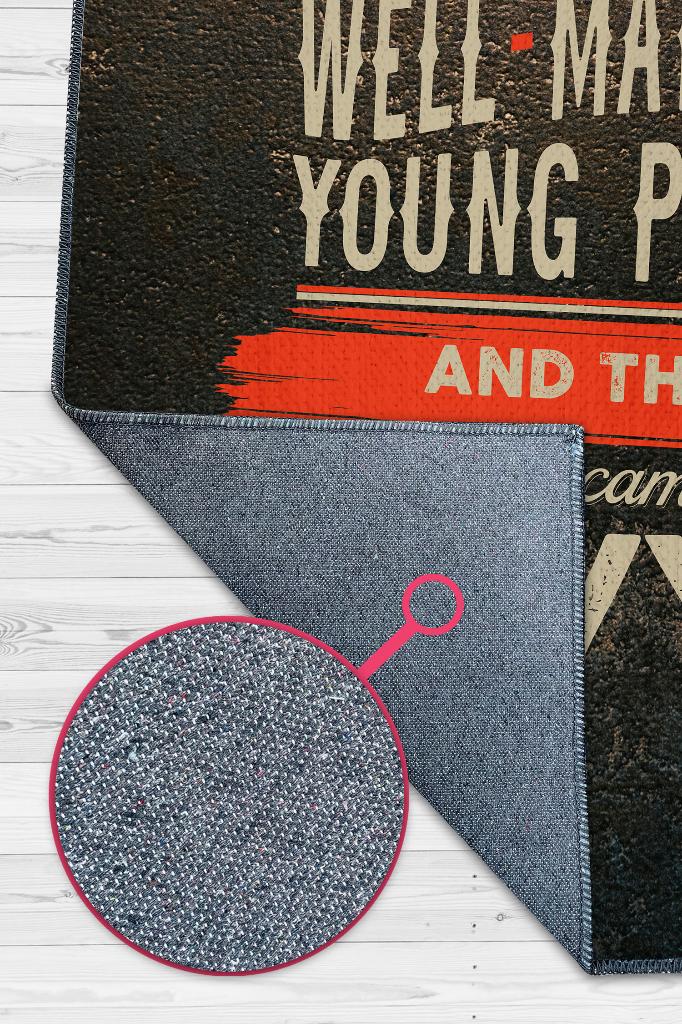 İyi Huyluydum Sonra Avukat Oldum Dekoratif Avukat Halısı