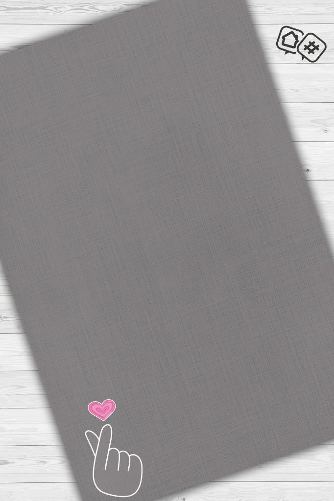 K-pop Hareketi Gri Renkli Kpop Halısı Sade Genç Odası Halısı Hediyelik Müzik Sever Halısı