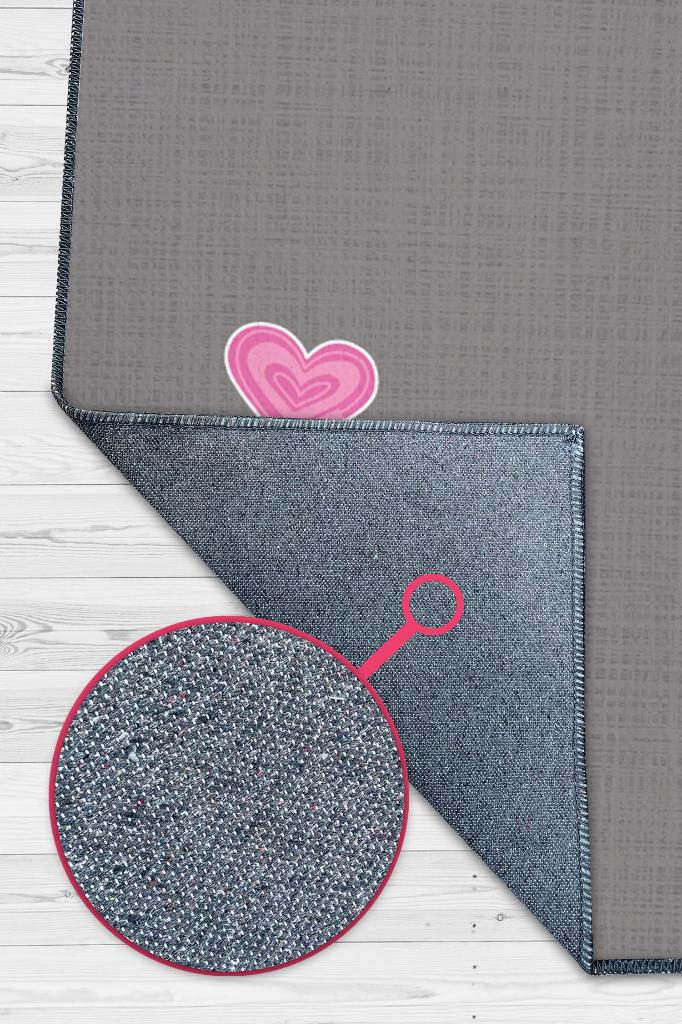 K-pop Hareketi Gri Renkli Kpop Halısı Sade Genç Odası Halısı Hediyelik Müzik Sever Halısı