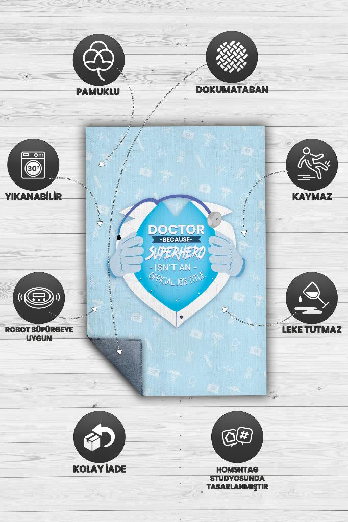 Kahraman Doktor Dekoratif Doktor Halısı