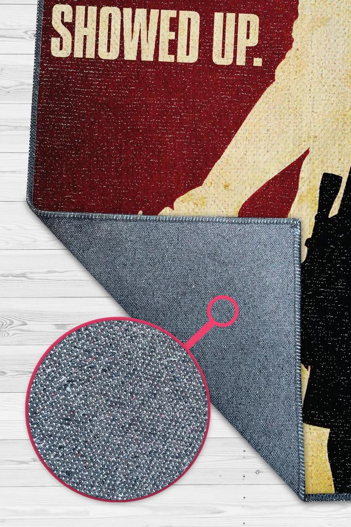 Korkmuyordum Çok Renkli Oyuncu Halısı Zemini Kırmızı Gamer Temalı Last Of Us Sever Halısı