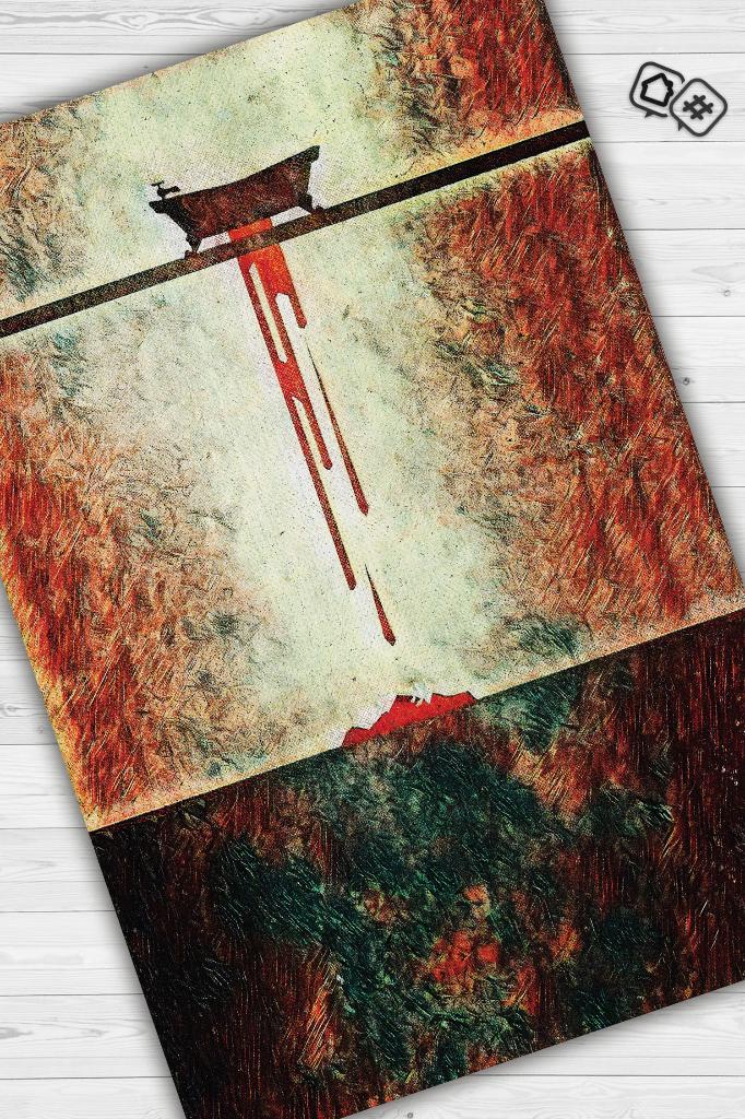 Küvet Film Desenli Halı Breaking Bad Film Halısı Çok Renkli Art Deko Film Serisi Halı