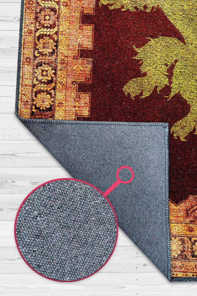 Lannister Hanedanı Desenli Game Of Thrones Film Halısı Çok Renkli Etnik Film Serisi Halı