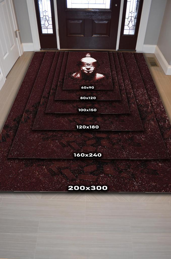 Lee Sin Renkli Oyuncu Halısı Zemini Kahverengi Gamer Temalı League Of Legends Sever Halısı