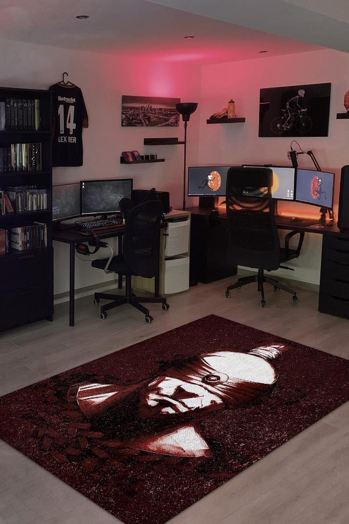 Lee Sin Renkli Oyuncu Halısı Zemini Kahverengi Gamer Temalı League Of Legends Sever Halısı