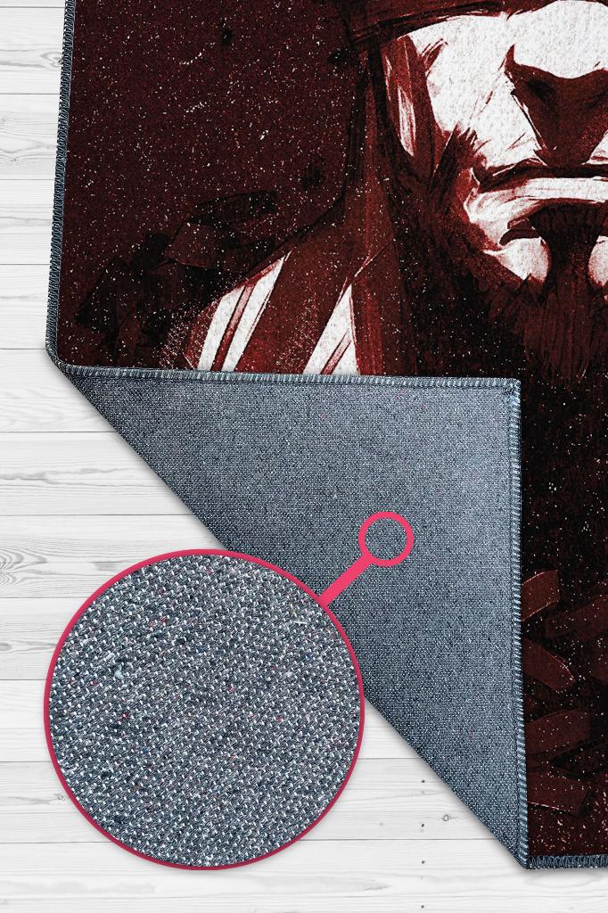 Lee Sin Renkli Oyuncu Halısı Zemini Kahverengi Gamer Temalı League Of Legends Sever Halısı