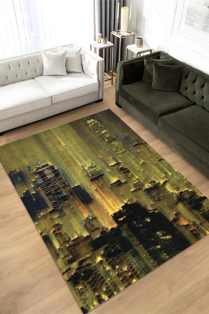 Lüks Şehre Fırça Dekoratif Halı
