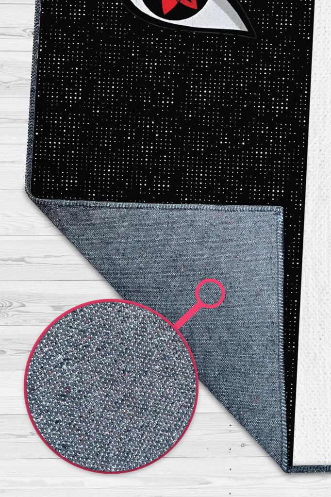 Mangekyo Rinnegan Siyah Beyaz Renk Halı Modern Halı Desenli Anime Sever Halı Hediyelik Halı