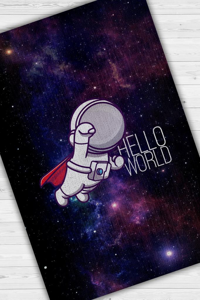 Merhaba Dünya Neon Renkli Çocuk Odası Halısı Minimal Çocuk Halısı Bebek Temalı Halı