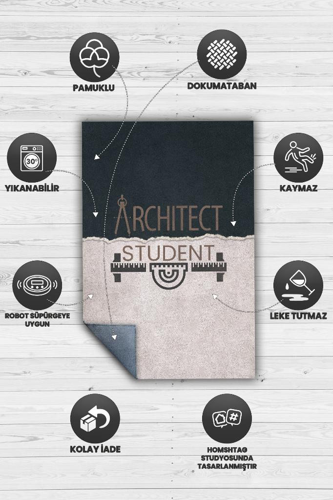 Mimarlık Öğrencisi Dekoratif Mimar Halısı