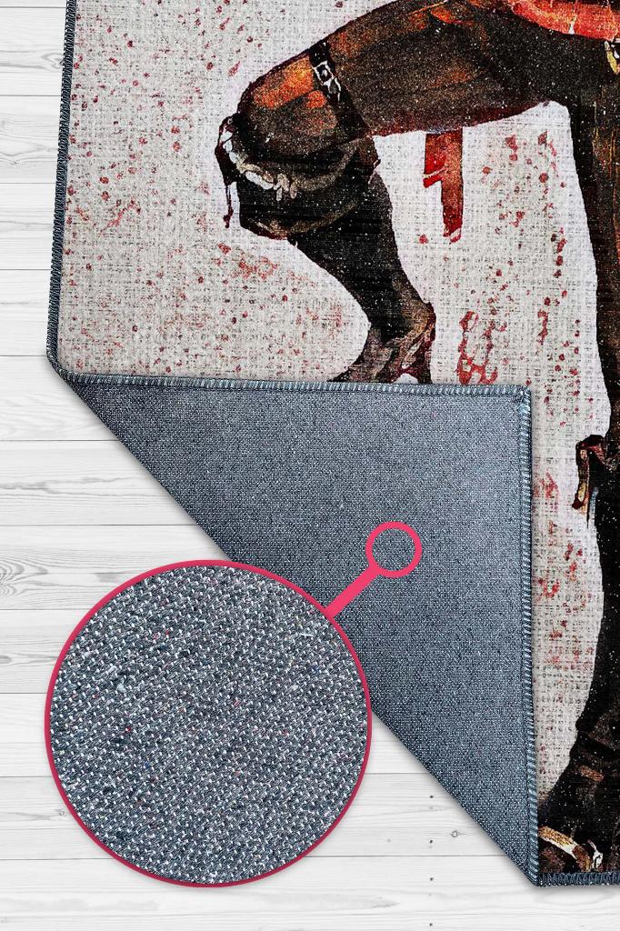 Miss Fortune Çok Renkli Oyuncu Halısı Zemin Beyaz Gamer Temalı League Of Legends Sever Halı