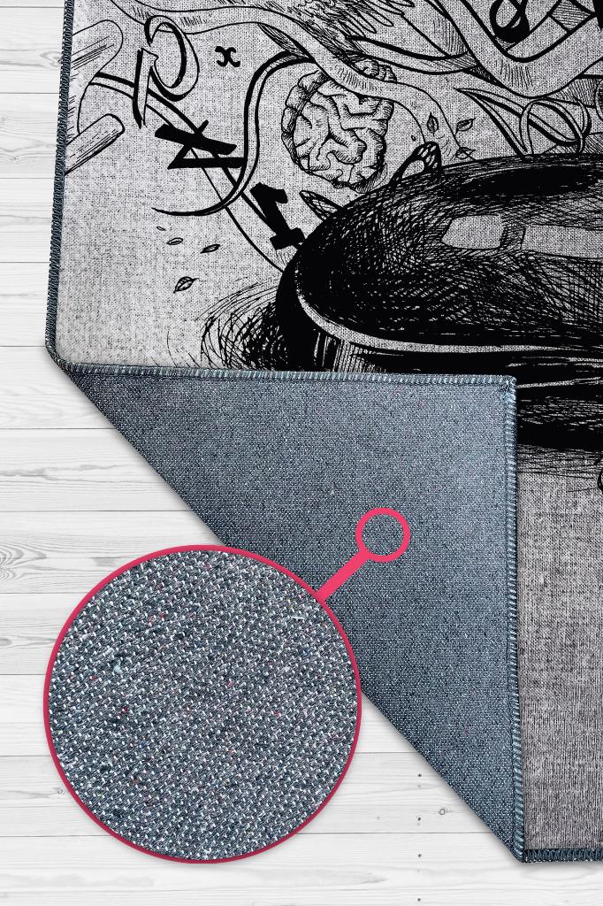 Mouse Sanatı Dekoratif Tasarımcı Halısı