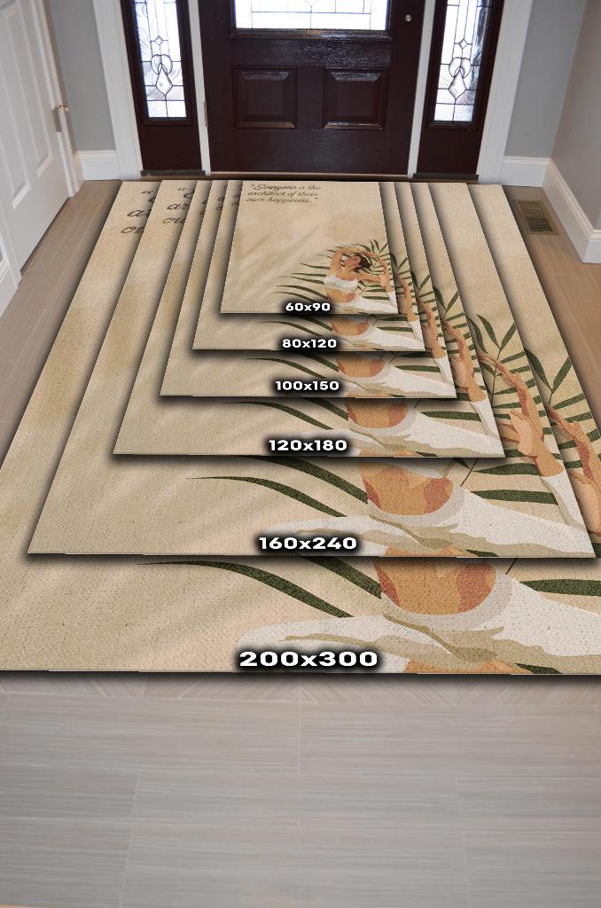 Homshtag Mutluluğun Mimarı Meditasyon Mavi Gri Halı Vintage Halı,Yoga Halısı,Sipiritüel Halı