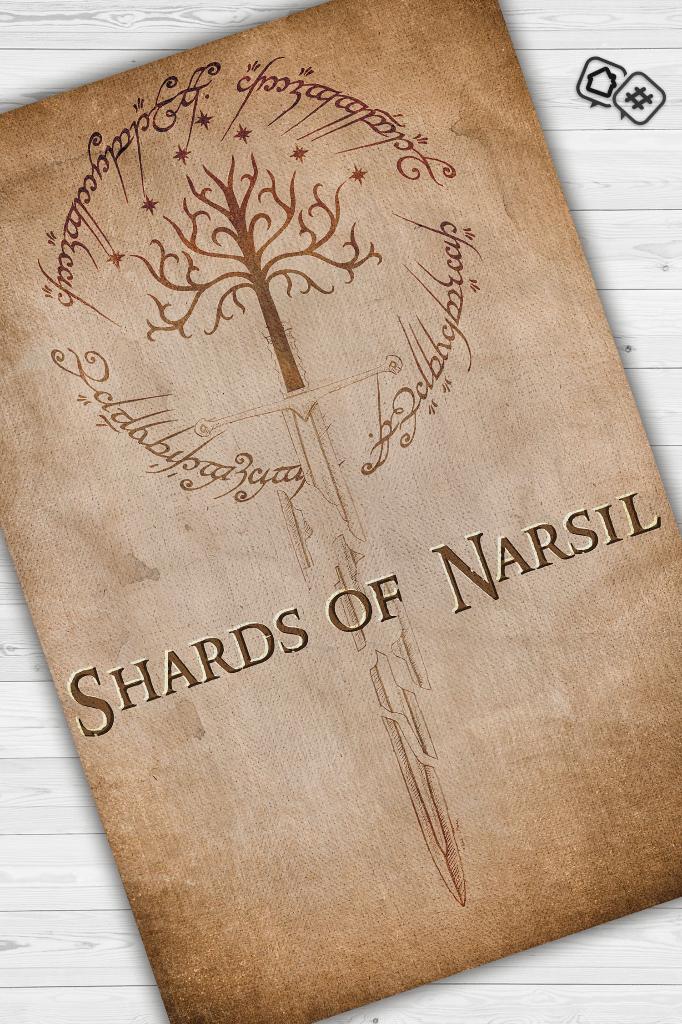 Narsil Kılıcı Bej Renk Yüzüklerin Efendisi Halısı Çocuk Odası Halısı Bohem Tarz Film Halısı