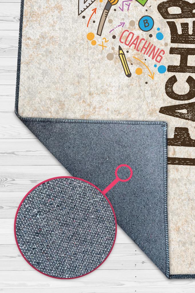 Öğretmen Ağacı Dekoratif Öğretmen Halısı