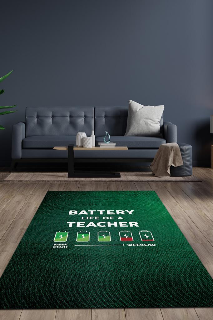 Öğretmenin Haftası Dekoratif Öğretmen Halısı