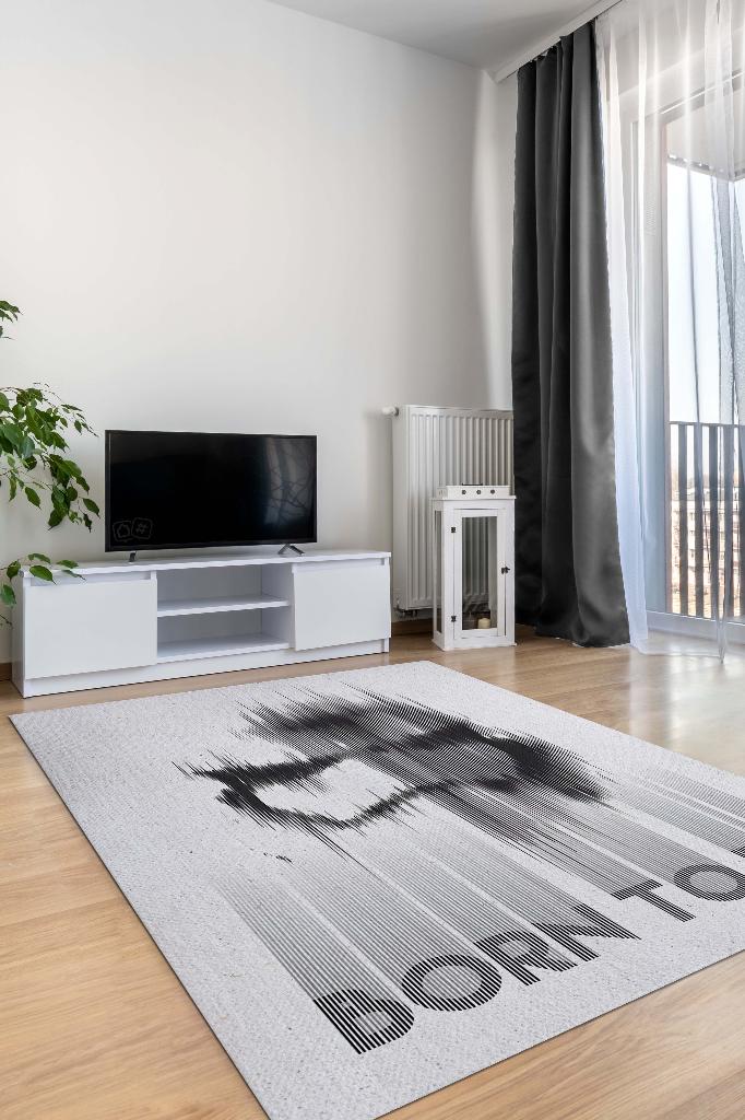 Ölmek İçin Doğmuş Film Halısı Star Wars Temalı Film Halısı Gri Renk Star Wars Filmi Halısı