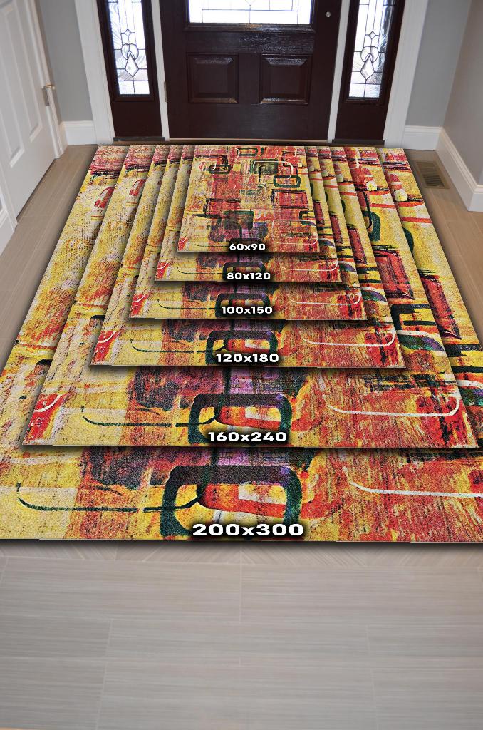 Pastel Dekoratif Halı