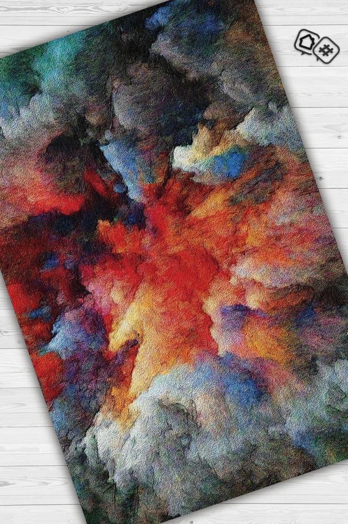 Patlam Dekoratif Halı