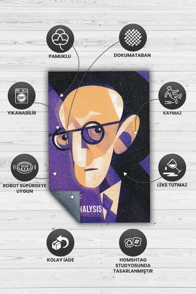 Psikoanalizin Babası Dekoratif Halı