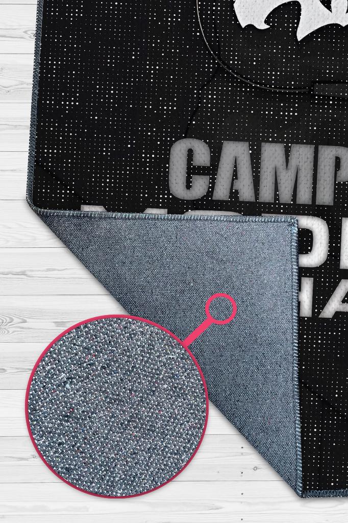 Pusucular Siyah Oyuncu Halısı Beyaz Renk Gamer Temalı Halı Call Of Duty Sever Hediye Halı