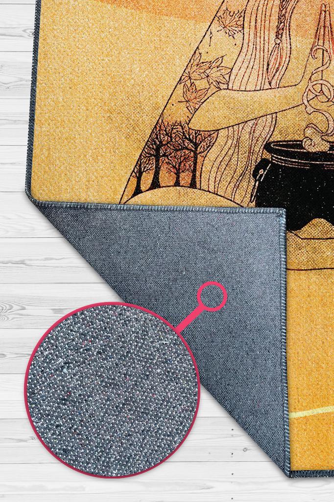 Ritüel Meditasyon Krem Bej Halı Vintage Halı,Yoga Halısı,Sipiritüel Halı